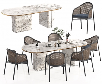 Modern Dining Table And Chairs-ID:859479931