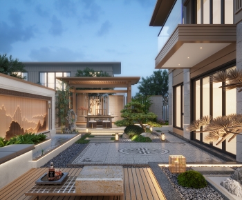 New Chinese Style Courtyard/landscape-ID:918921953