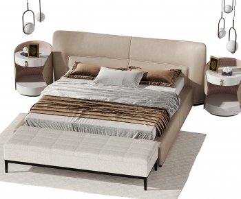 Modern Double Bed-ID:416975022