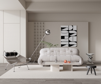 Modern Wabi-sabi Style A Living Room-ID:103250034