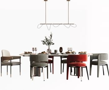 Modern Dining Table And Chairs-ID:813720288