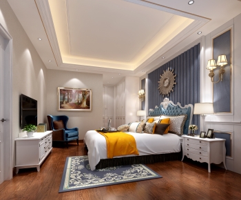 Simple European Style Bedroom-ID:578165057