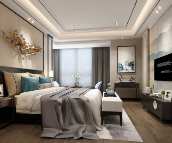 New Chinese Style Bedroom-ID:796401023