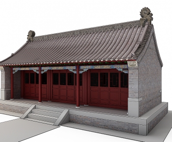 Chinese Style Ancient Architectural Buildings-ID:517848015