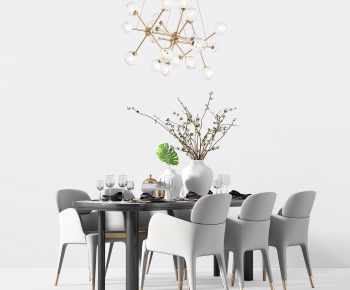 Modern Dining Table And Chairs-ID:979719245