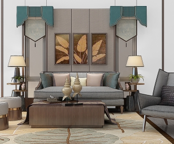 Southeast Asian Style Sofa Combination-ID:429554945