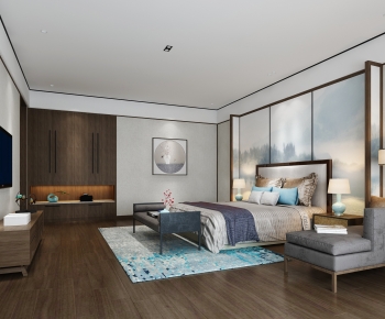 New Chinese Style Bedroom-ID:278573993