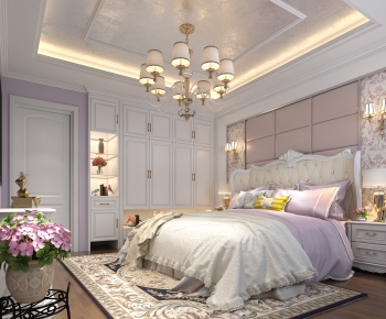 Simple European Style Bedroom-ID:401957048