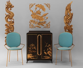 New Chinese Style Decorative Cabinet-ID:299063922