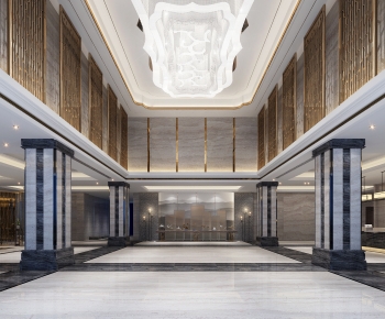 New Chinese Style Lobby Hall-ID:446450008