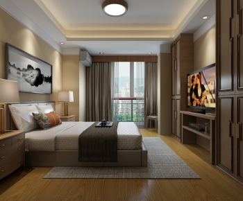 New Chinese Style Bedroom-ID:275296938