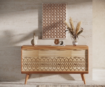 Wabi-sabi Style Decorative Cabinet-ID:842108015