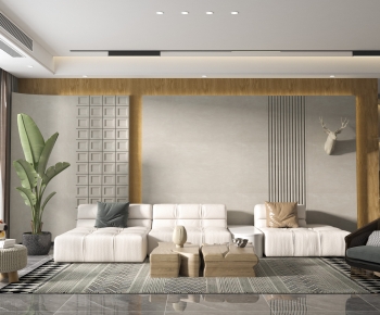 Wabi-sabi Style A Living Room-ID:683079962