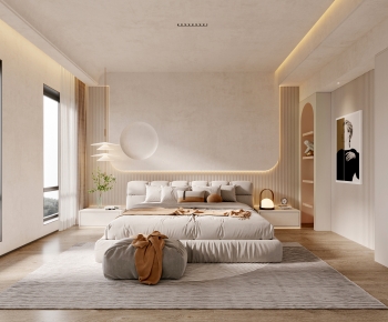 Wabi-sabi Style Bedroom-ID:386616954