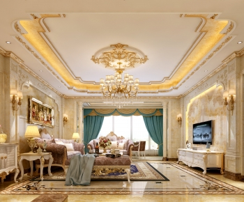 European Style A Living Room-ID:426911124