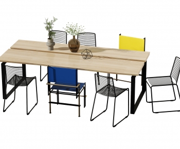 Modern Dining Table And Chairs-ID:595779904