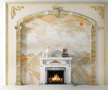 European Style Fireplace-ID:518107892