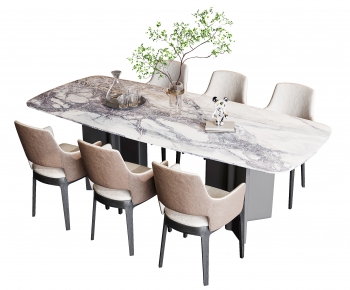 Modern Dining Table And Chairs-ID:750776059