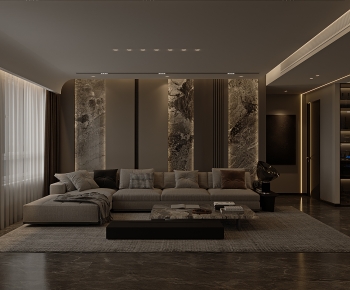 Modern A Living Room-ID:649612904