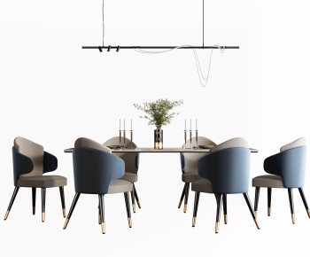 Modern Dining Table And Chairs-ID:439867022