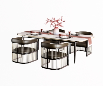 New Chinese Style Dining Table And Chairs-ID:443871978