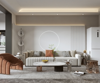 Modern A Living Room-ID:629715929