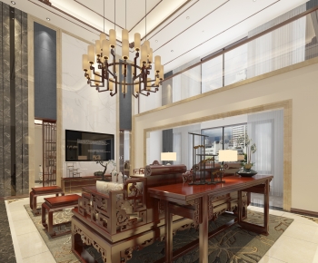 Chinese Style A Living Room-ID:403194902