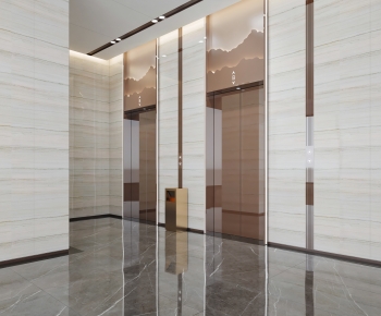 Modern Office Elevator Hall-ID:459352029