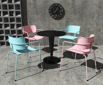 Industrial Style Leisure Table And Chair-ID:579878099