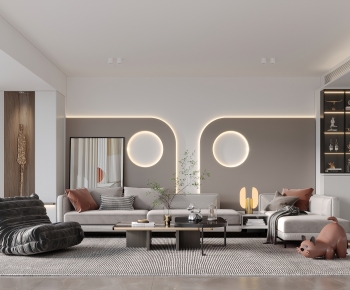 Modern A Living Room-ID:288281929