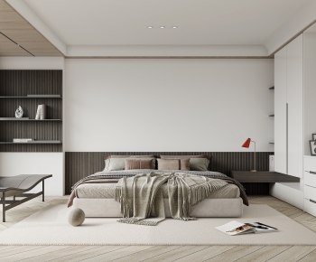 Modern Wabi-sabi Style Bedroom-ID:217758898