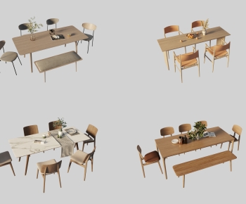 Nordic Style Dining Table And Chairs-ID:242610934