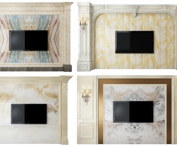 European Style Classical Style TV Wall-ID:968302013
