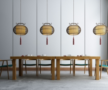 New Chinese Style Dining Table And Chairs-ID:558162934
