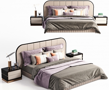 New Chinese Style Double Bed-ID:795698887
