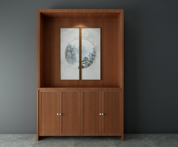 New Chinese Style Shoe Cabinet-ID:212007052