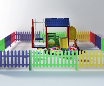 现代儿童乐园玩具滑梯-ID:385051977