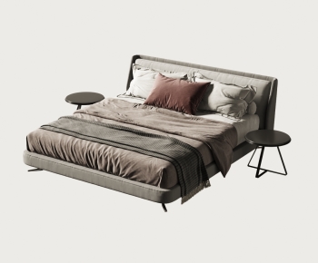 Modern Double Bed-ID:874336968