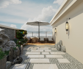 New Chinese Style Courtyard/landscape-ID:799673085