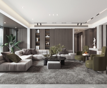 Modern A Living Room-ID:519567012