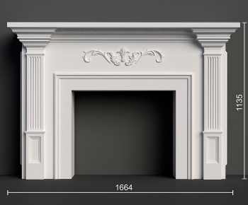 Simple European Style Fireplace-ID:546262036