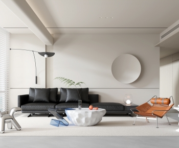Modern Wabi-sabi Style A Living Room-ID:105634937