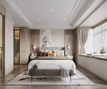 New Chinese Style Bedroom-ID:484994893