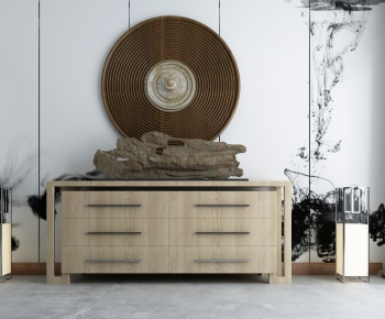 New Chinese Style Side Cabinet-ID:596830865