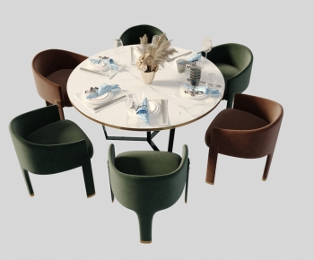 Modern Dining Table And Chairs-ID:550951962