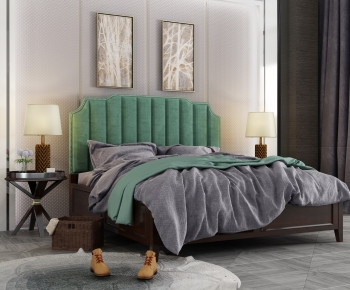 American Style Double Bed-ID:457150945