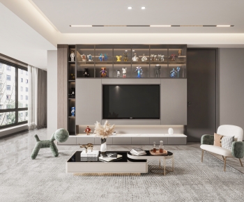 Modern A Living Room-ID:600820069