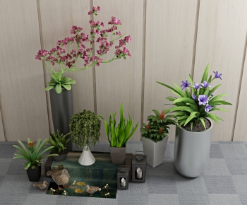 Modern Potted Green Plant-ID:708150934