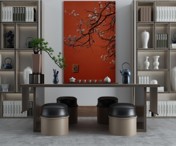 New Chinese Style Tea Tables And Chairs-ID:423440936