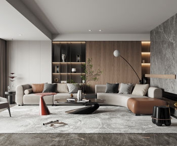 Modern A Living Room-ID:797369008